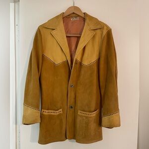 Buckskin suede vintage coat Hay’s Leather